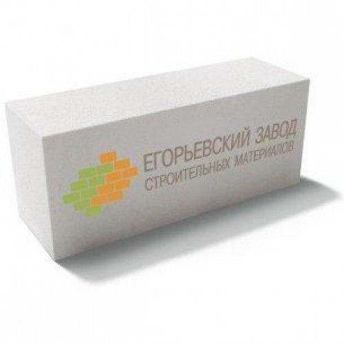 Блок газобетонный Егорьевский D500 625х250х400 мм