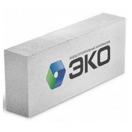 Блок газобетонный ЭКО D500 600х250х100 мм