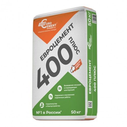 Цемент Евроцемент Плюс М400 50 кг