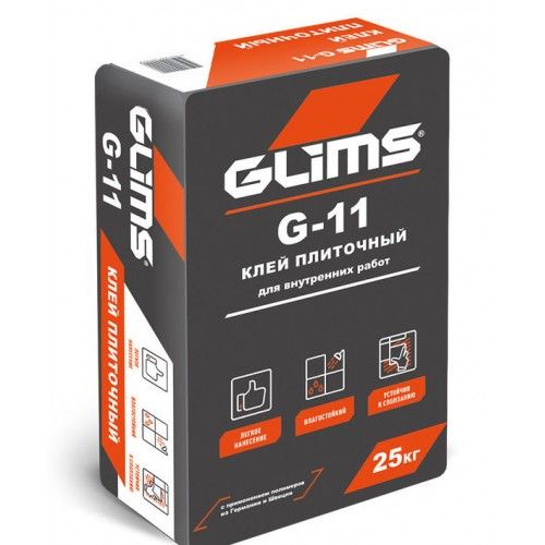 Клей для плитки Глимс G-11 25 кг
