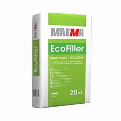 Шпаклевка гипсовая финишная Магма EcoFiller 20 кг