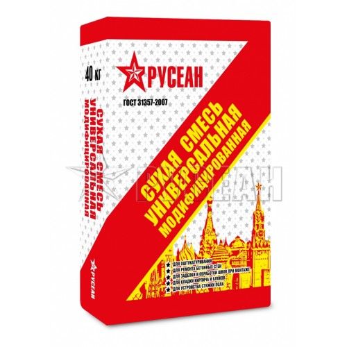Сухая смесь универсальная модифицированная М150 Русеан 40 кг