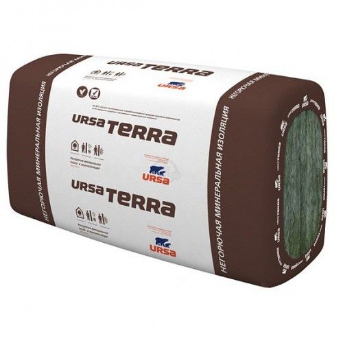 Утеплитель Урса TERRA Шумозащита 1000х610х50 мм 6,1 м2 0,305м3 25 гр/м2